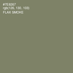 #7E8267 - Flax Smoke Color Image
